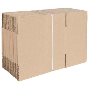 vidaXL Faltbox mit Speicher 50 Stk Natur 24 x 13 x 13 cm Karton 4106565