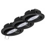 3er Set schwarze LED Deckeneinbaustrahler Dijon, dimmbar, mit warmweißem Licht. Lampen & Leuchten für Innenräume.