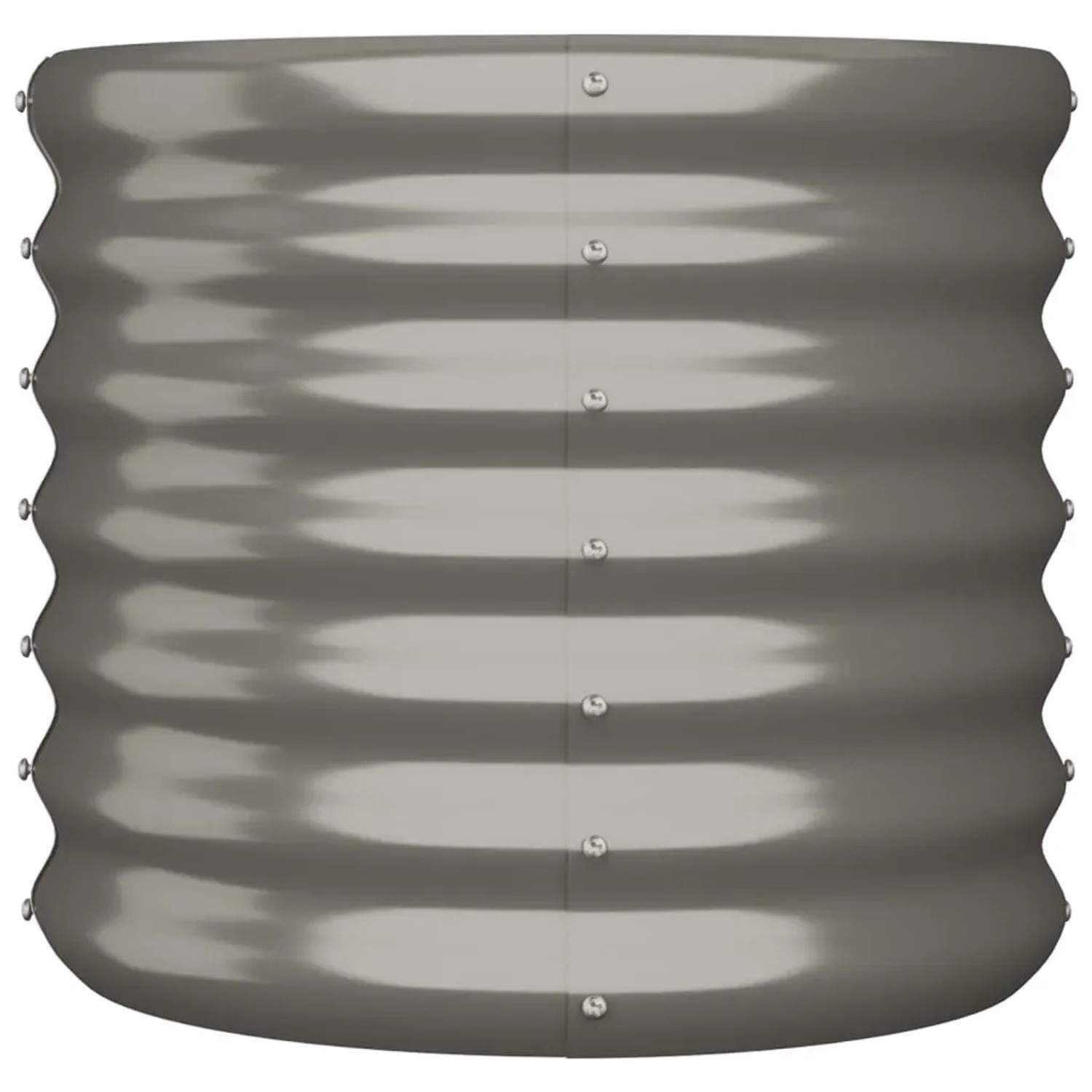 vidaXL Pflanzkübel Verzinkter Stahl 40x40x36 cm Grau 318844_3
