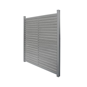 Home Deluxe WPC-Sichtschutzzaun Alira 2 Elemente 185 cm x 355 cm Dunkelgrau