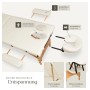 Tectake 3 Zonen Massageliege Daniel Breite 60 cm  Polsterung 5 cm Inklusive Tragetasche  185 x 60 x 62 cm Beige_3