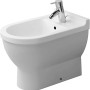 Duravit Starck 3 Stand-Bidet, weiß, mit Hahnloch und Überlauf.