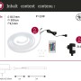 Paulmann SimpLED LED Strip Outdoor RGB 3m Komplett-Set, weiße Lichtleiste mit Fernbedienung und Zubehör.