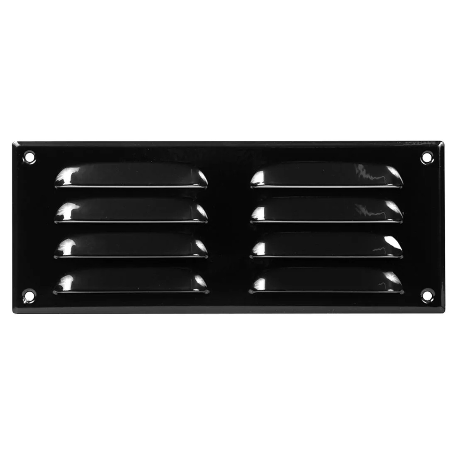 Häusler Lüftungsgitter LG-26105 BL-FG Schwarz 260 x105 Fliegengitter Abluftgitter