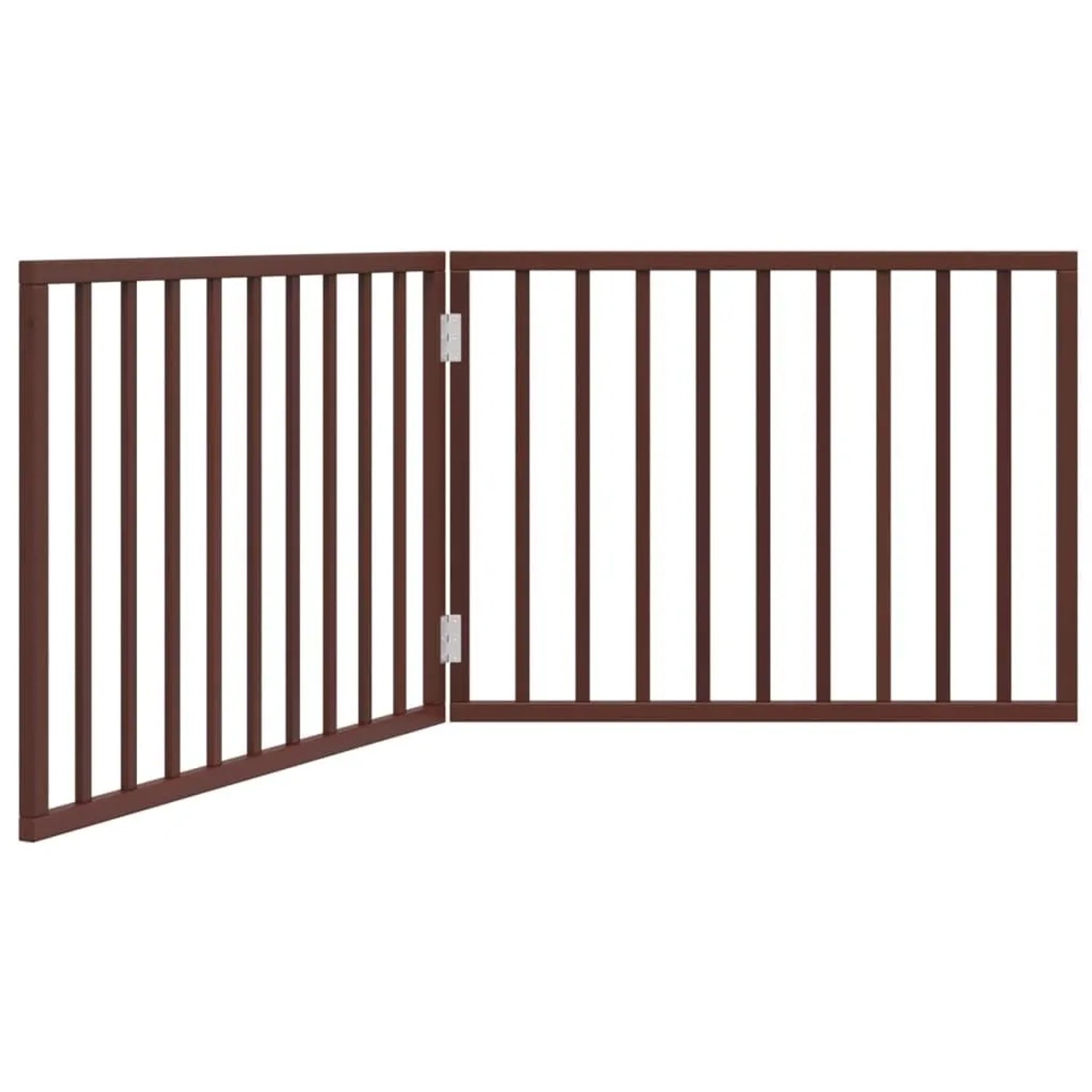 vidaXL 2 Tlg Hundetor Faltbar Braun 160 cm Pappelholz 352200