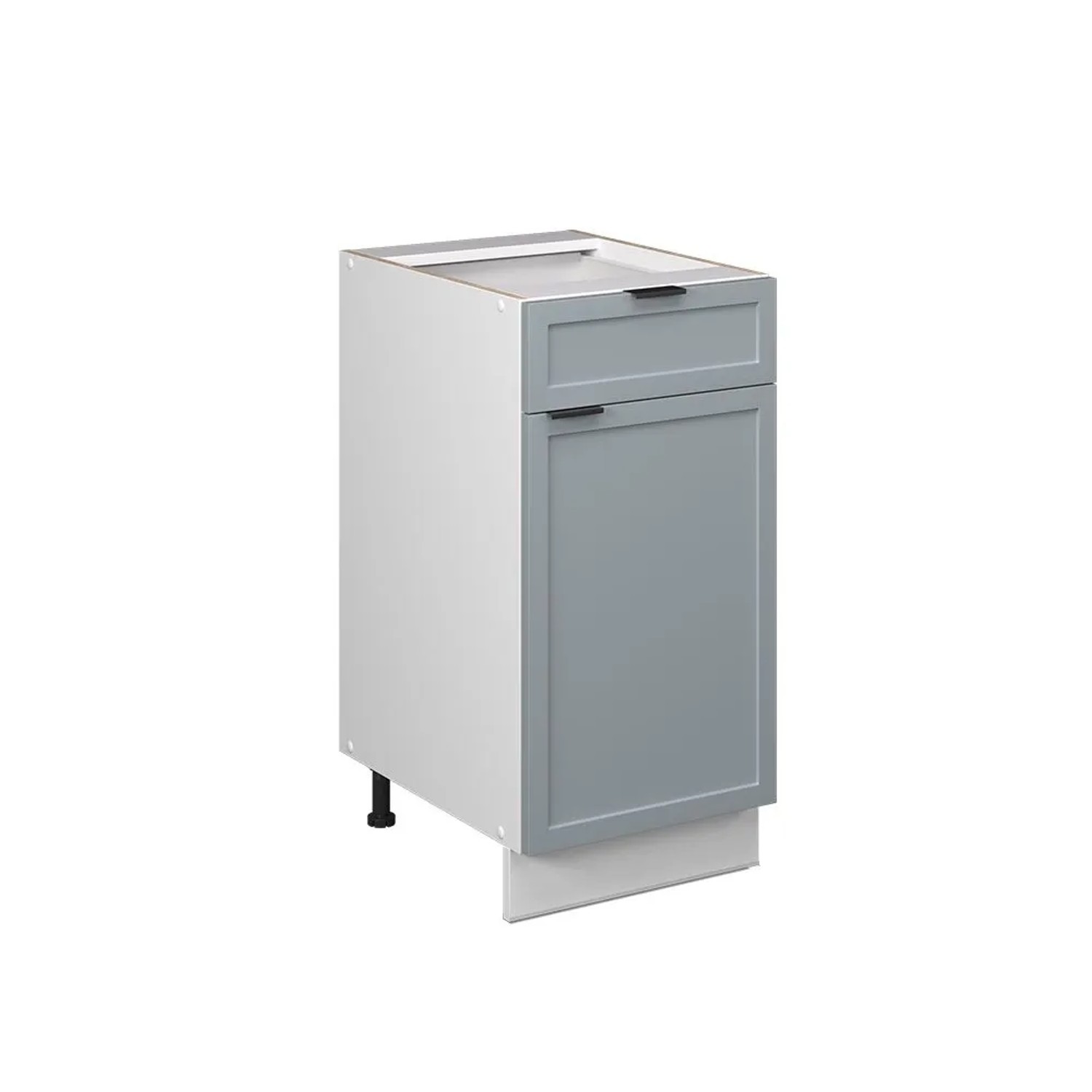 Vicco Unterschrank für Spüle/Kochfeld Fame-Line Hellblau-grau 40 x 82 AP Eiche Art Nr 60914