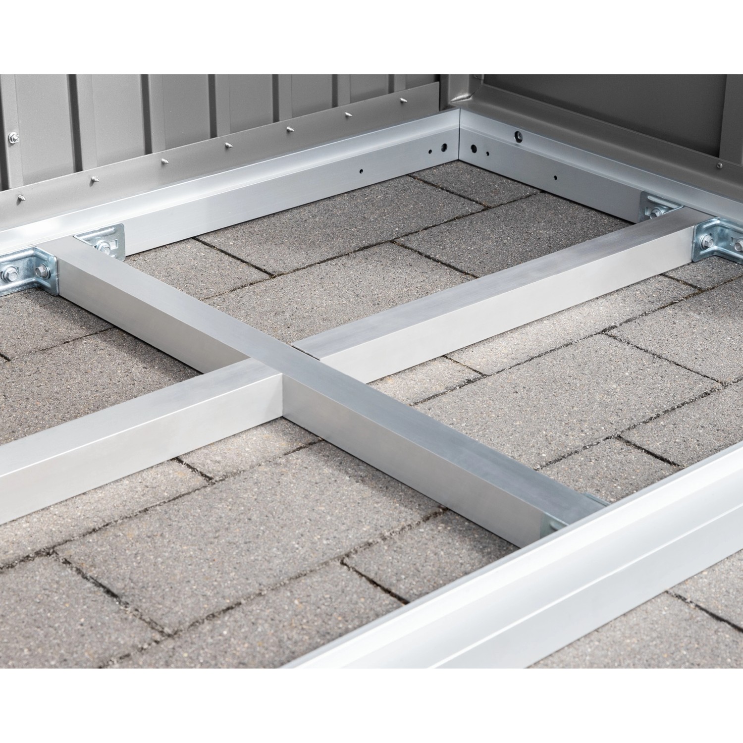 EcoStar Unterkonstruktion Fußboden für EcoStar Kaminholzregale Typ 1 Aluminium