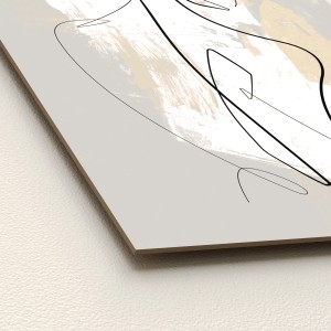 Pro Art Dekopanel mit abstrakter Frauenlinie, 40x30 cm. Modernes Bild für Wohnräume.