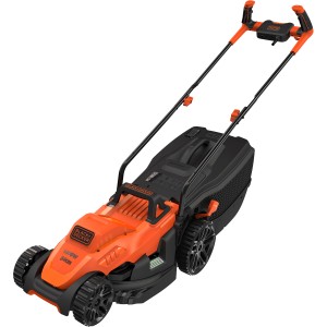 Black+Decker Elektro-Rasenmäher BEMW461BH, 1400 W, 34 cm Schnittbreite, orange/schwarz.
