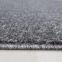 Detailansicht des grauen Kurzflorteppichs Ayyildiz Ata 7000 (80x250 cm).
