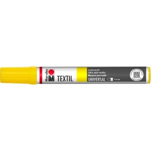 Marabu Textil-Painter Gelb, 2-4 mm Stoffmalstift für helle Textilien.