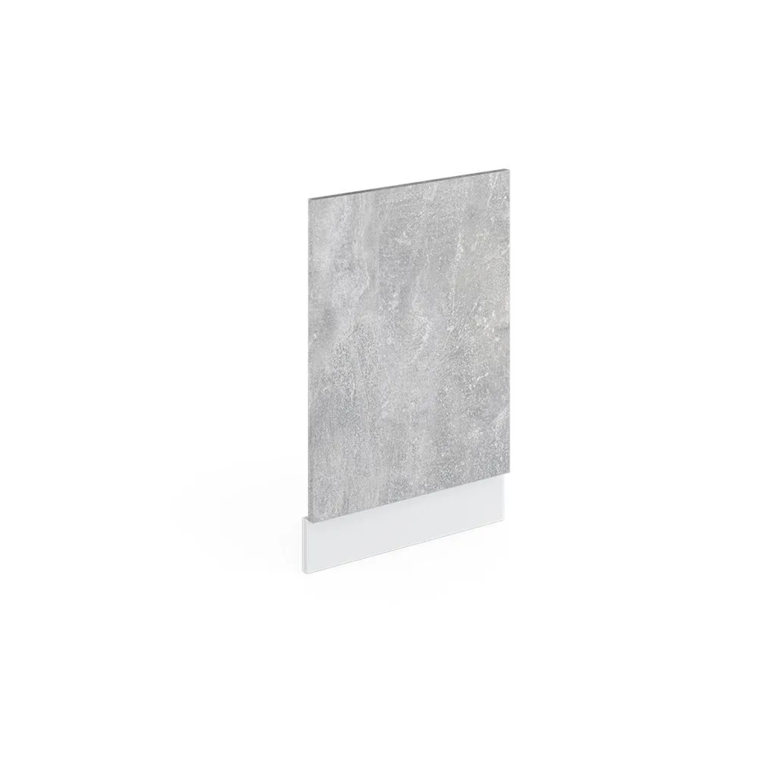 Vicco Frontblende R-Line Geschirrspüler Fronttür Beton Weiß 45 cm ohne Arbeitsplatte