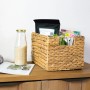 HMF 37242 Aufbewahrungskorb Faltbarer Korb Geflochten Wasserhyazinthe Seegras Größe M 32 x 23 x 20 cm 2er Set_4