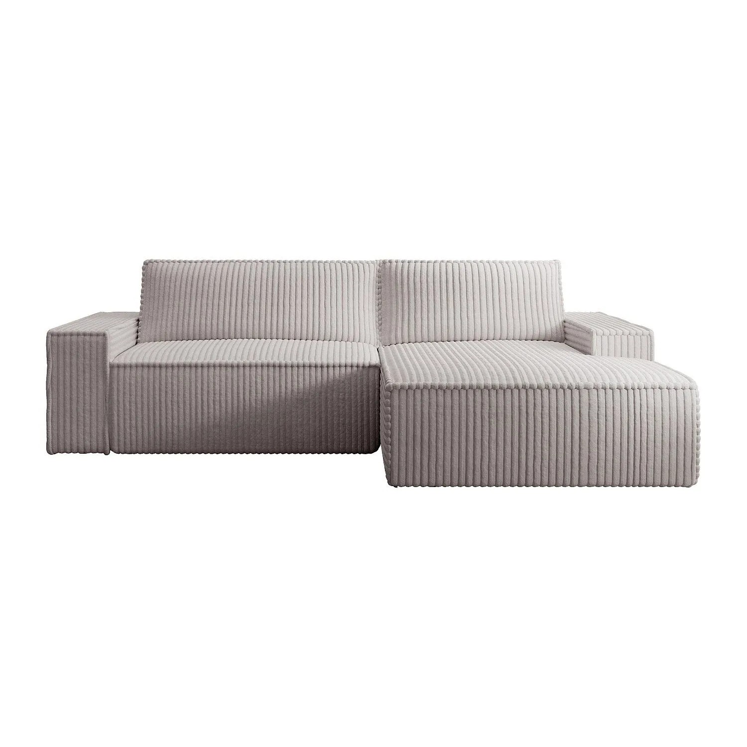 Vente-unique Schlafsofa Amelia Hellgrau 267 cm
