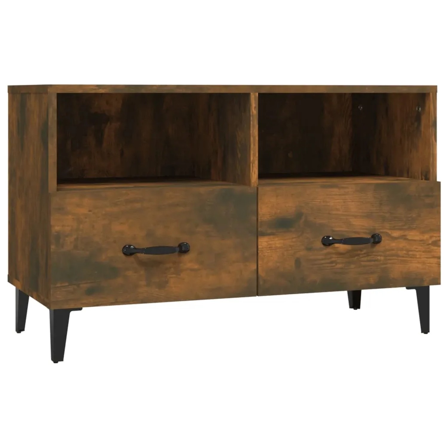 vidaXL TV-Schrank Räuchereiche 80x36x50 cm Holzwerkstoff 817492