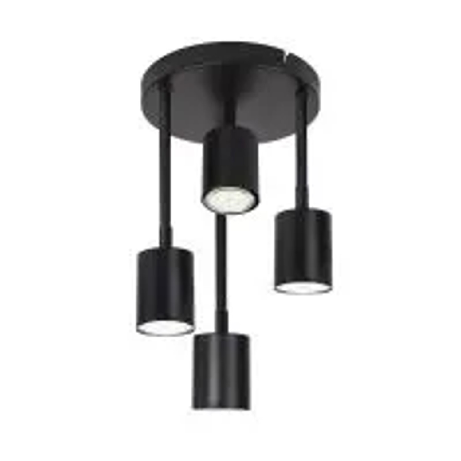 NETTLIFE Deckenstrahler aus Metall L20cm Schwarz