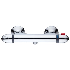 Eisl VITAL Thermostat Duscharmatur in Chrom, Aufputz-Thermostat für Dusche.