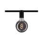 Paulmann URail Spot Ceiling Socket, schwarz, mit dekorativem E27 Leuchtmittel im Schienensystem.