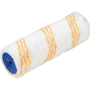 LUX Dispersionswalze 25cm, Polyamid, gold gestreift, für Wand- und Deckenfarben.