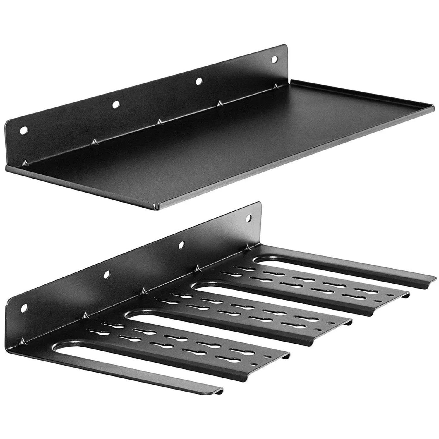 Costway Werkzeugregal Wand Metall mit 4 Schlitzen & 36 Bohrlöchern