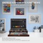 ECD Germany Malkoffer, 112-teilig, Holz, mit Farbstiften, Farben und Zubehör zum Zeichnen und Malen.