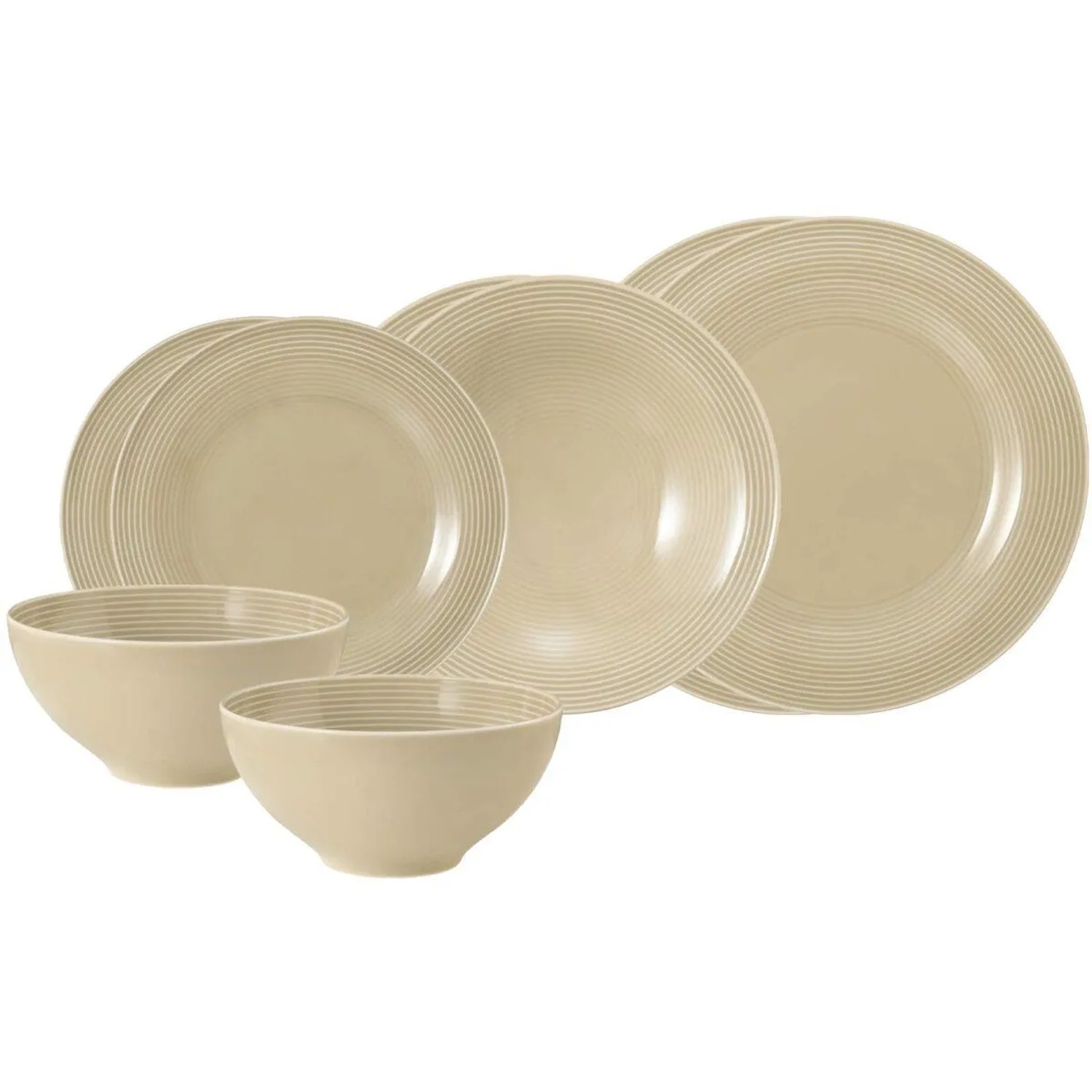 Seltmann Weiden Beat Color Glaze Einsteiger-Set 8-teilig Sandbeige