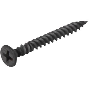 Nahaufnahme: Diamantschraube XTN 3,9 x 23 mm für Gipskartonplatten, phosphatiert, mit Trompetenkopf.