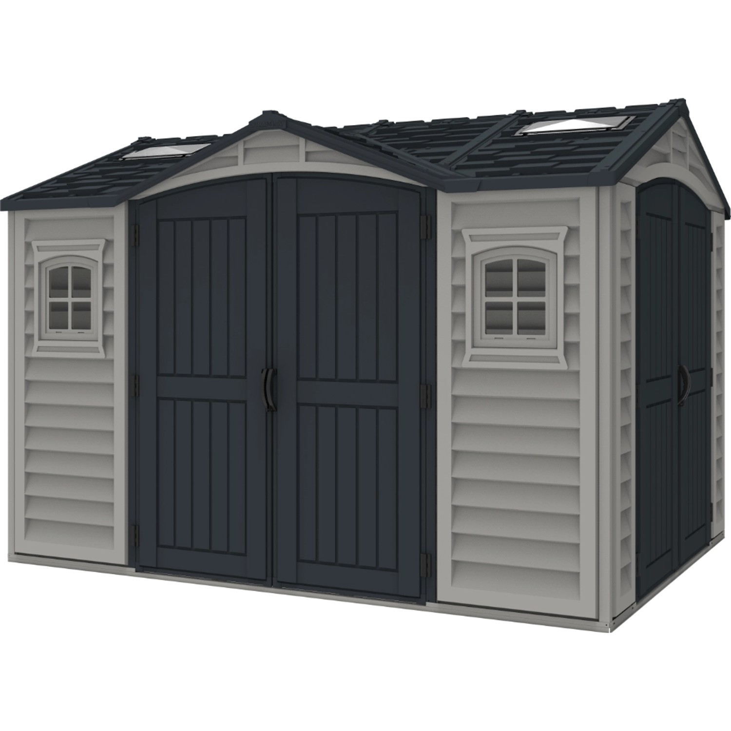 Duramax Kunststoff-Gerätehaus 3,3x 2,5m in Grau günstig online kaufen