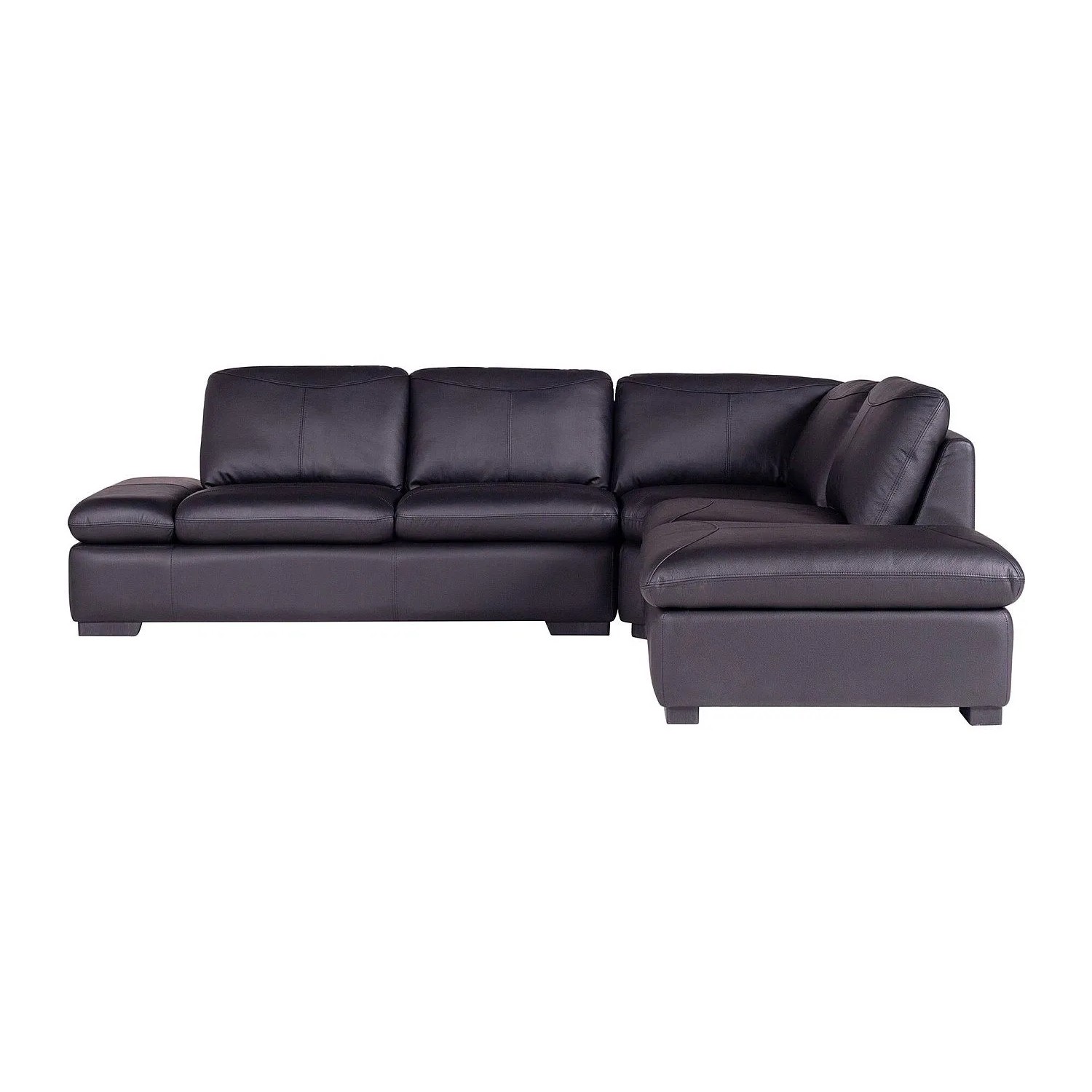 Vente-unique Sofa Ohne Schlafmöglichkeit Onyx Schwarz 268 cm