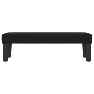 Schwarze vidaXL Sitzbank, 100x30 cm, Stoffbezug, ideal als Schuhbank.