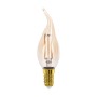 Eglo E14 LED Leuchtmittel in Kerzenform, 4W, mit warmweißem Licht für Wohnräume.