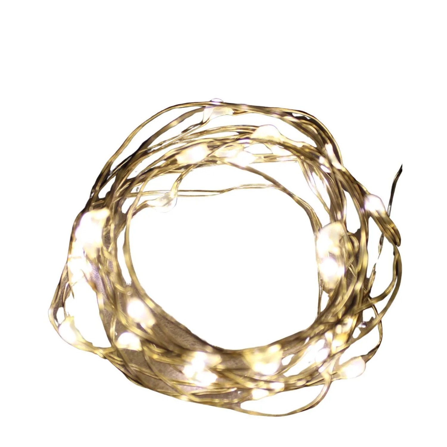 Lex 40er Micro LED Drahtlichterkette Batteriekette Lichterkette Deko Warmwe günstig online kaufen