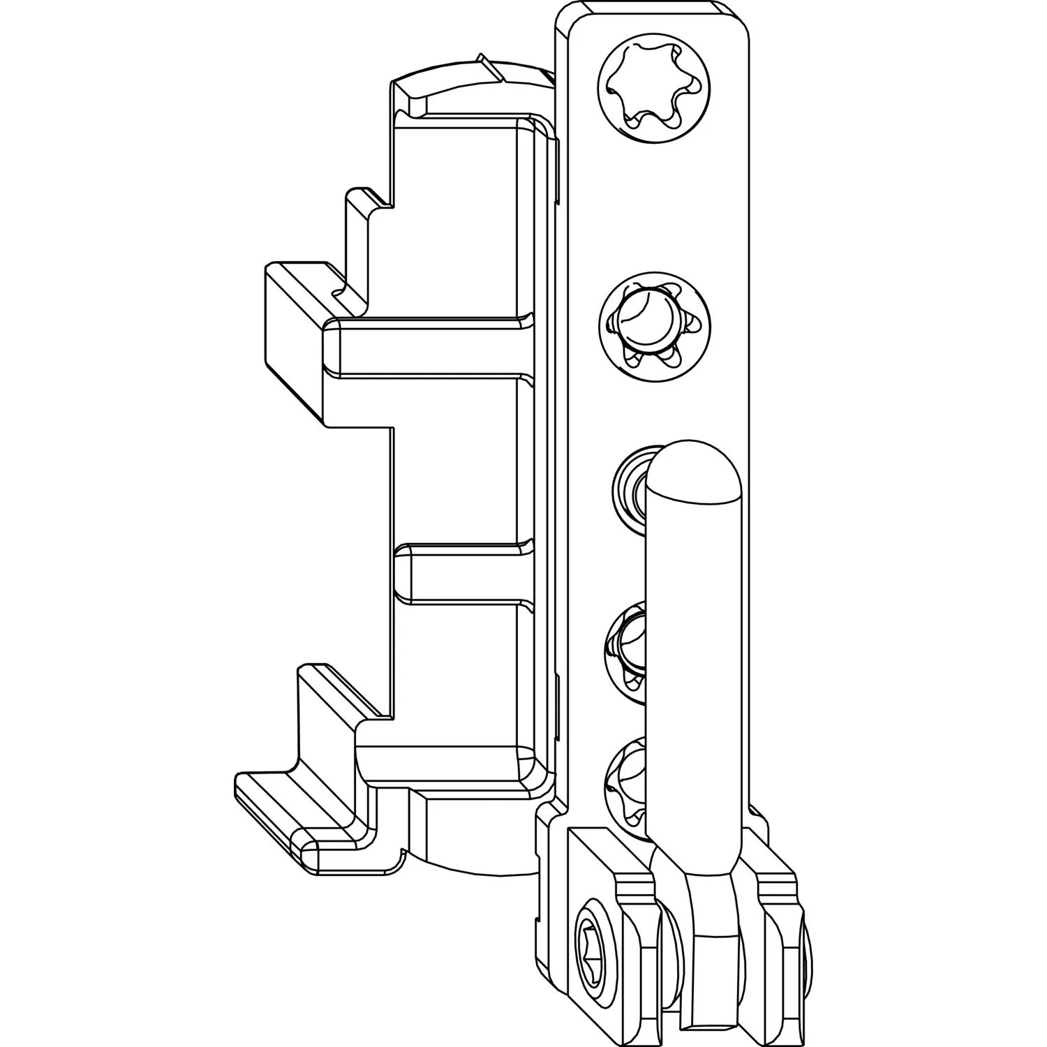 Maco Ecklager Dt130 12/18mm 130kg Silber Links
