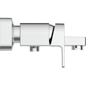 Ideal Standard Edge Wannenarmatur Aufputz, Chrom, seitliche Ansicht.