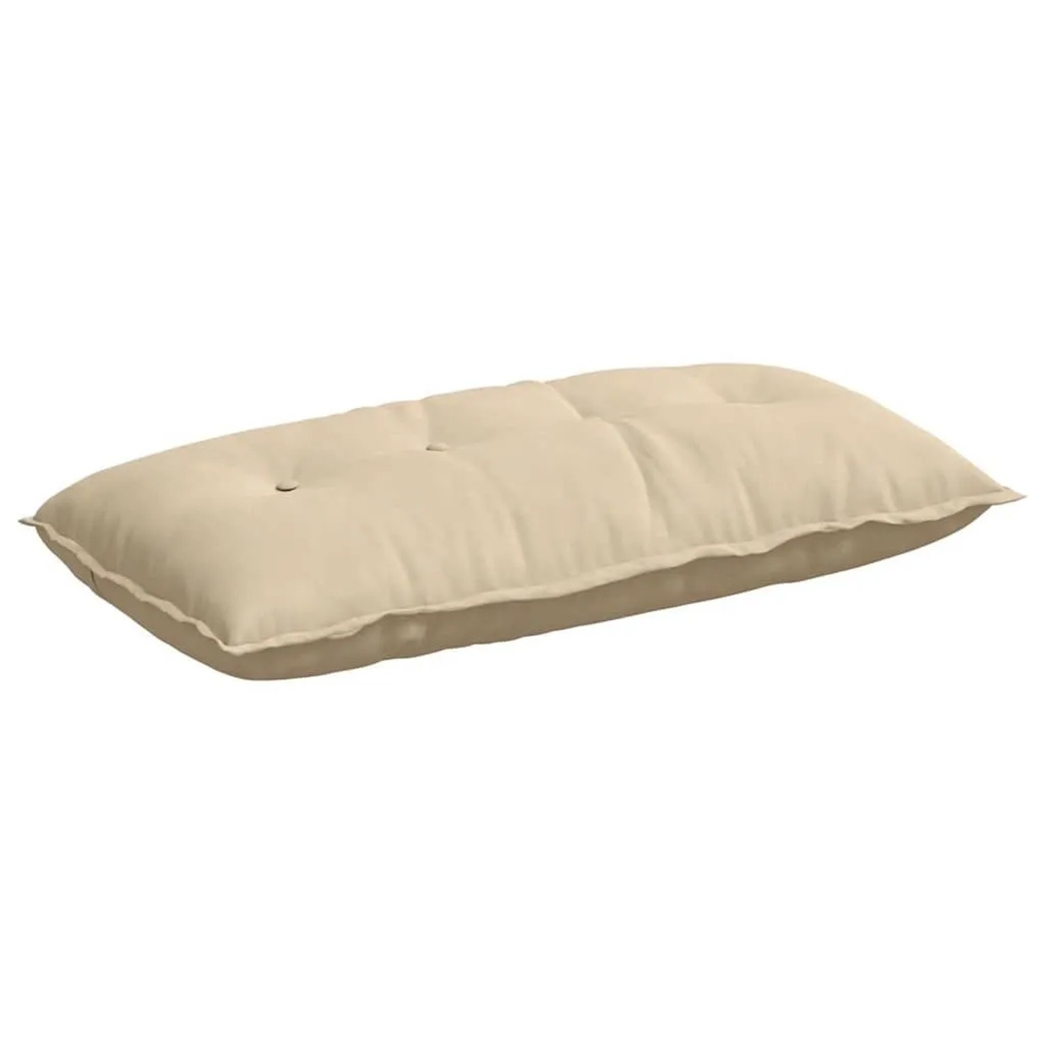 vidaXL Rückenkissen Creme 100 x 50 cm Mikrofaserstoff 42014777