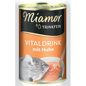 Miamor Trinkfein Vitaldrink Huhn, Katzengetränk zur Förderung der Flüssigkeitsaufnahme.