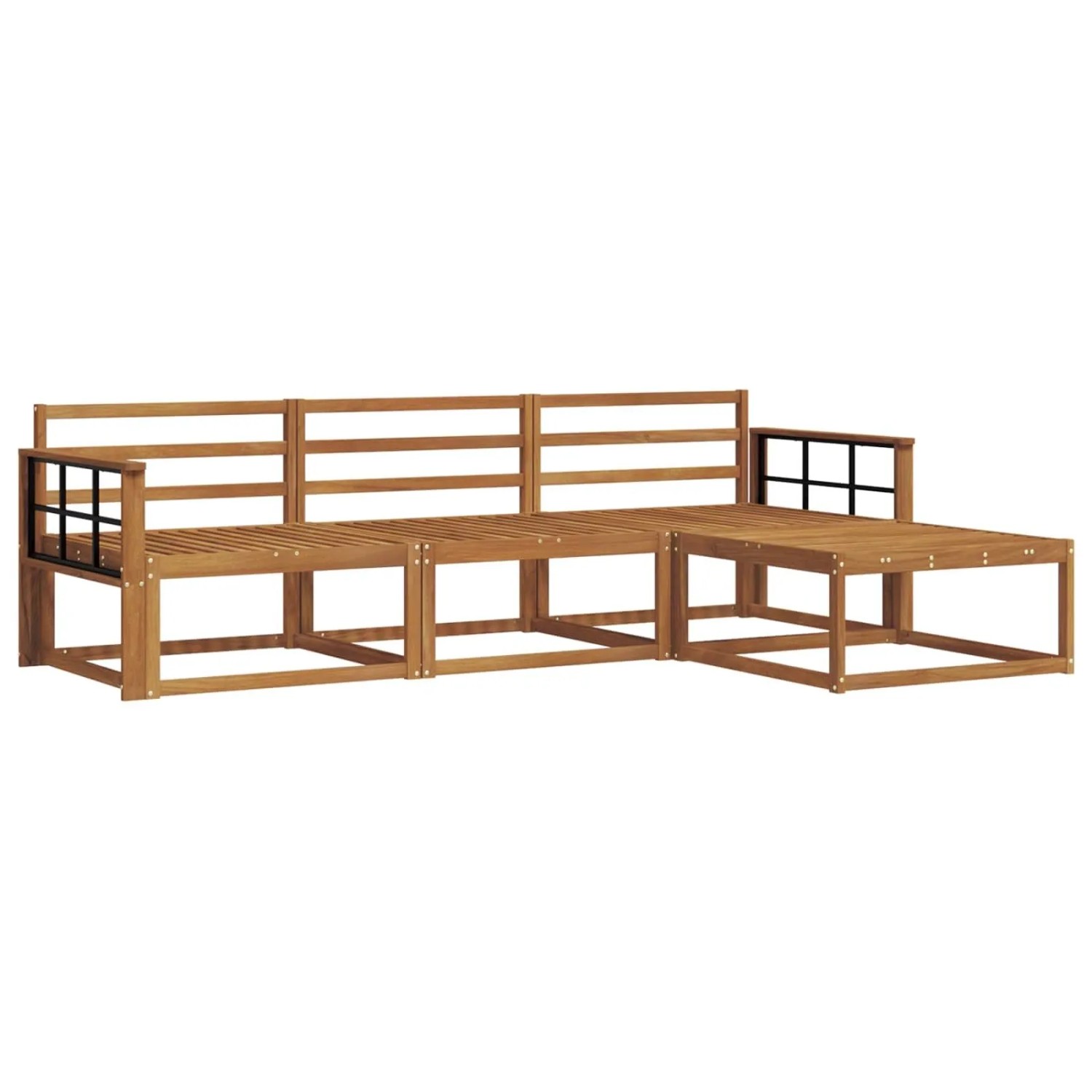 vidaXL Outdoor-Sofagarnitur 4-Tlg Natur Massivholz Akazie 3367412