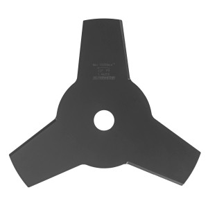 LUX Ersatzmesser, 25,5 cm, für Freischneider. 3-Zahn-Messer aus Stahl für Rasentrimmer & Sensen.