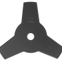 LUX Ersatzmesser, 25,5 cm, für Freischneider. 3-Zahn-Messer aus Stahl für Rasentrimmer & Sensen.