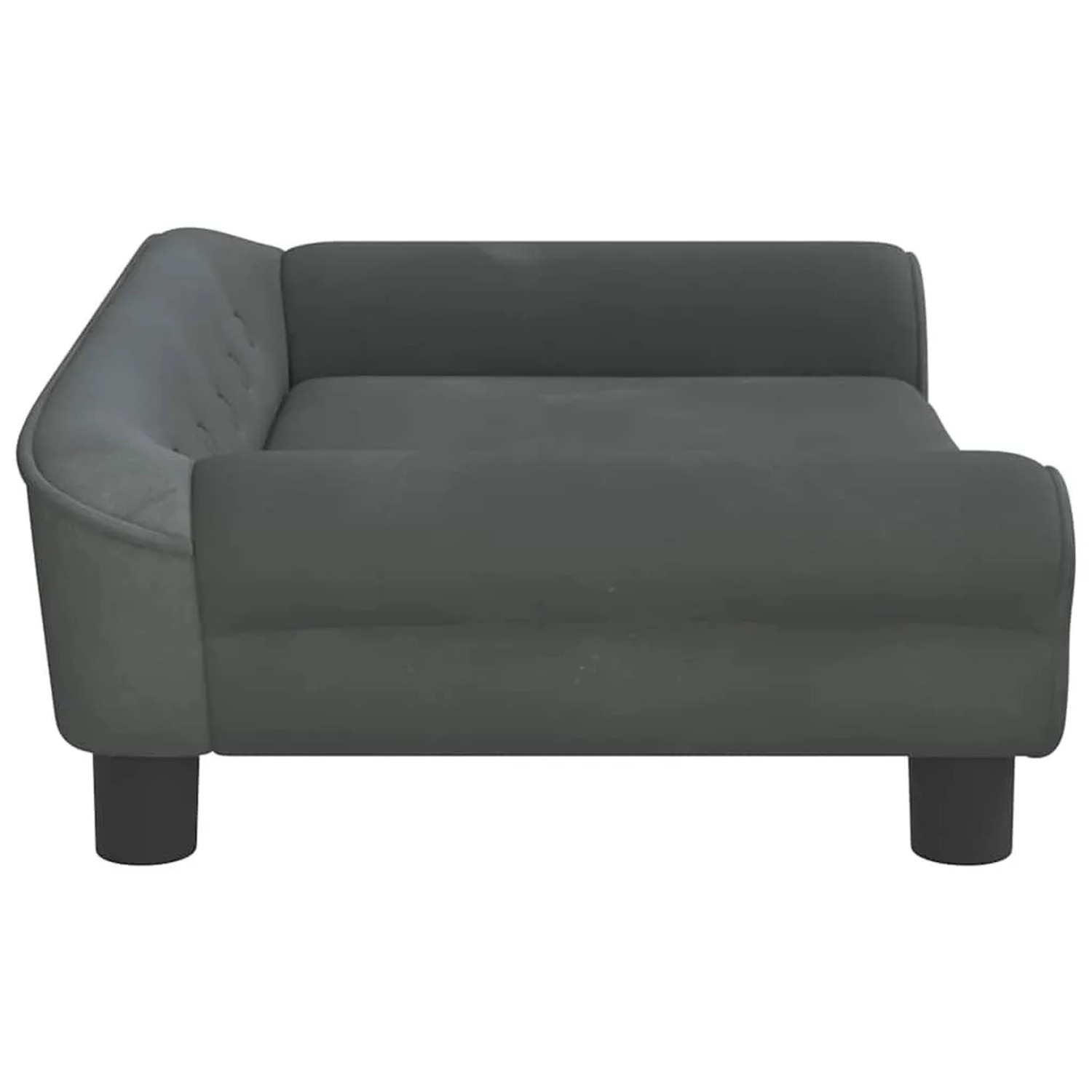 vidaXL Hundebett Dunkelgrau 70x48x22 cm Samt 172014_4