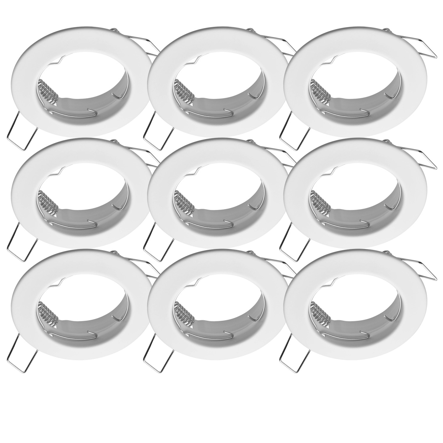 Oktaplex 12er Set Einbauleuchte Sedan für LED-Module 50mm Einbauspot Weiß D günstig online kaufen
