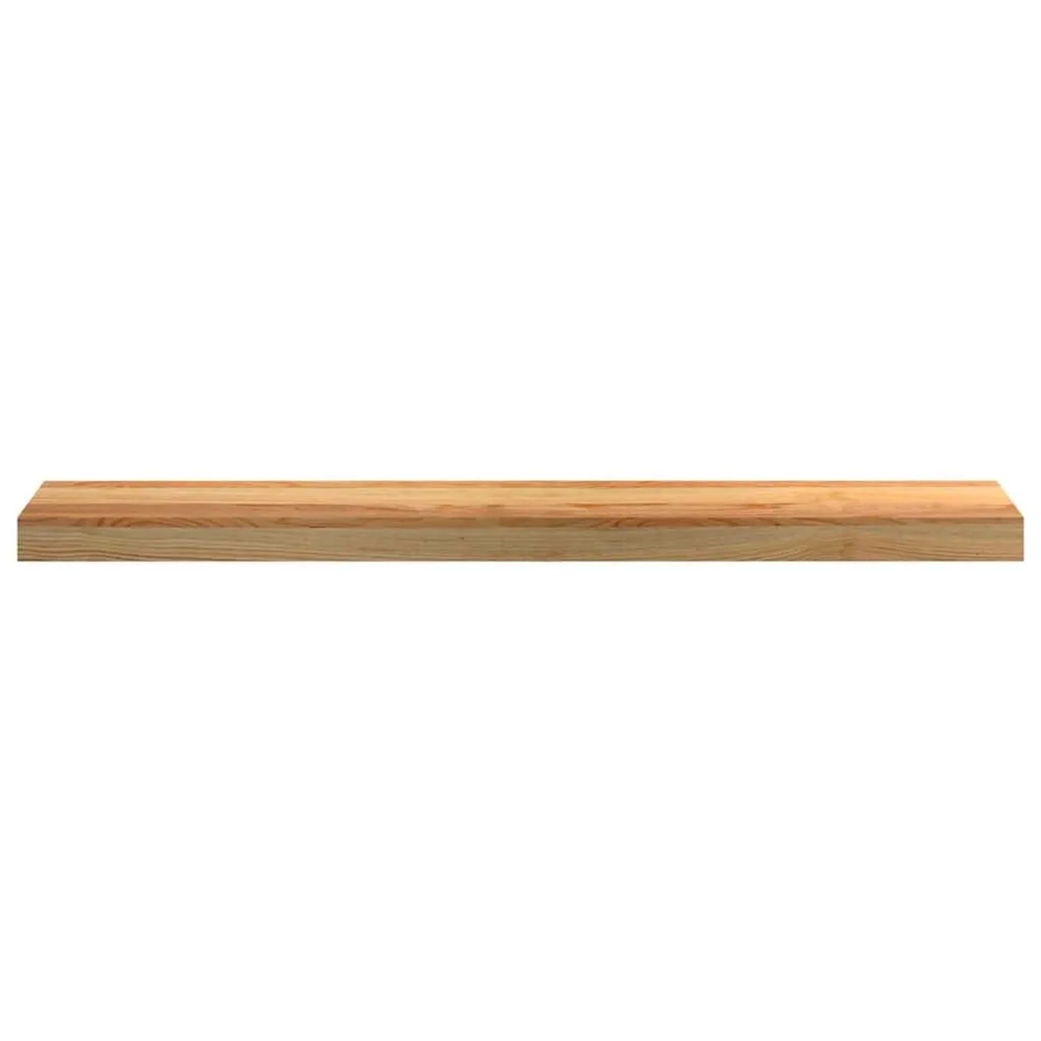 Hellbraune Massivholz Eiche Fensterbank, fein geschliffen, hell lackiert. 90x15x2 cm.