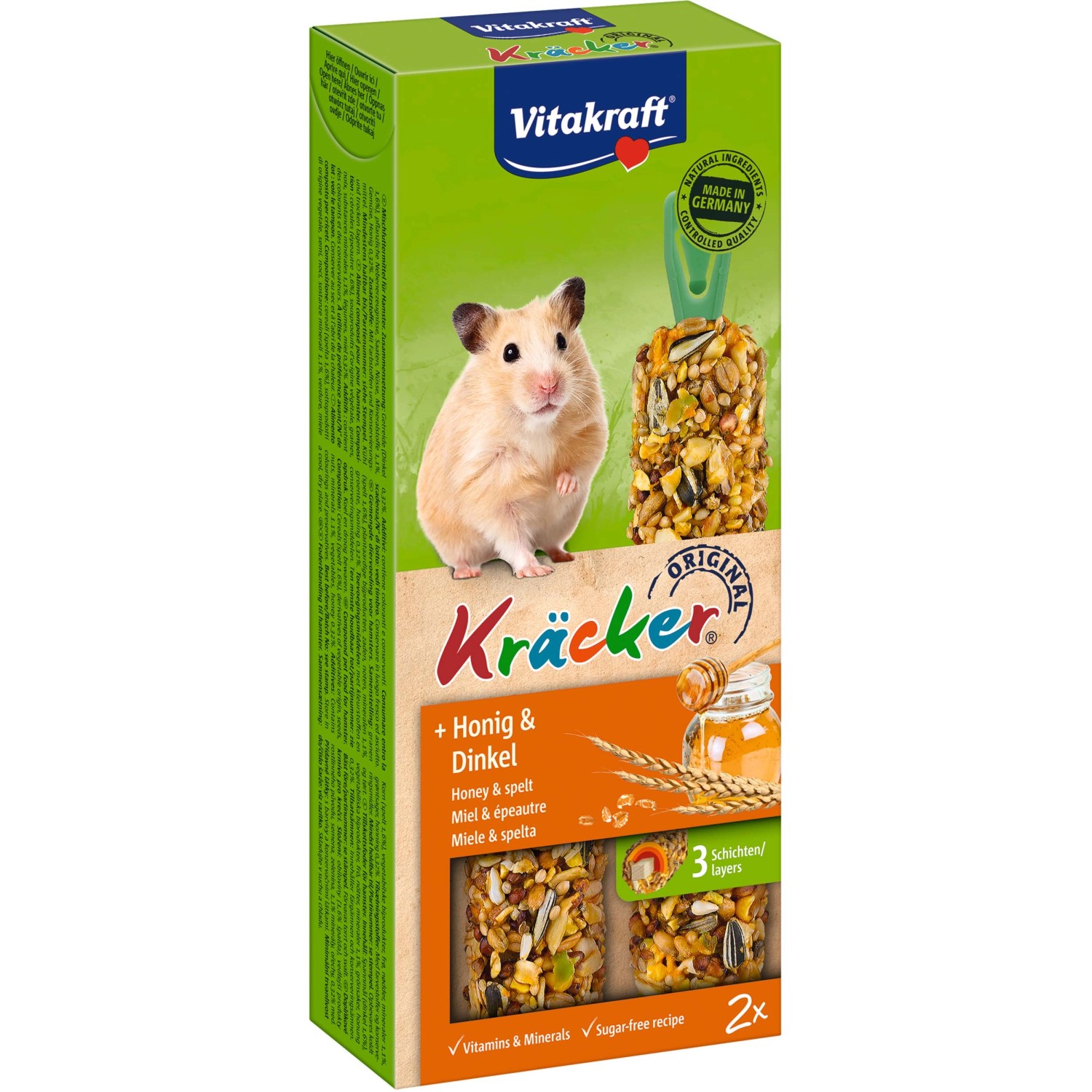 Vitakraft Kräcker Honig und Dinkel 2 Stück / 112 g