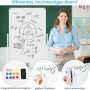 Costway Doppelseitiges Mobiles Whiteboard mit Rollen Weiß 60 x 90 cm_5