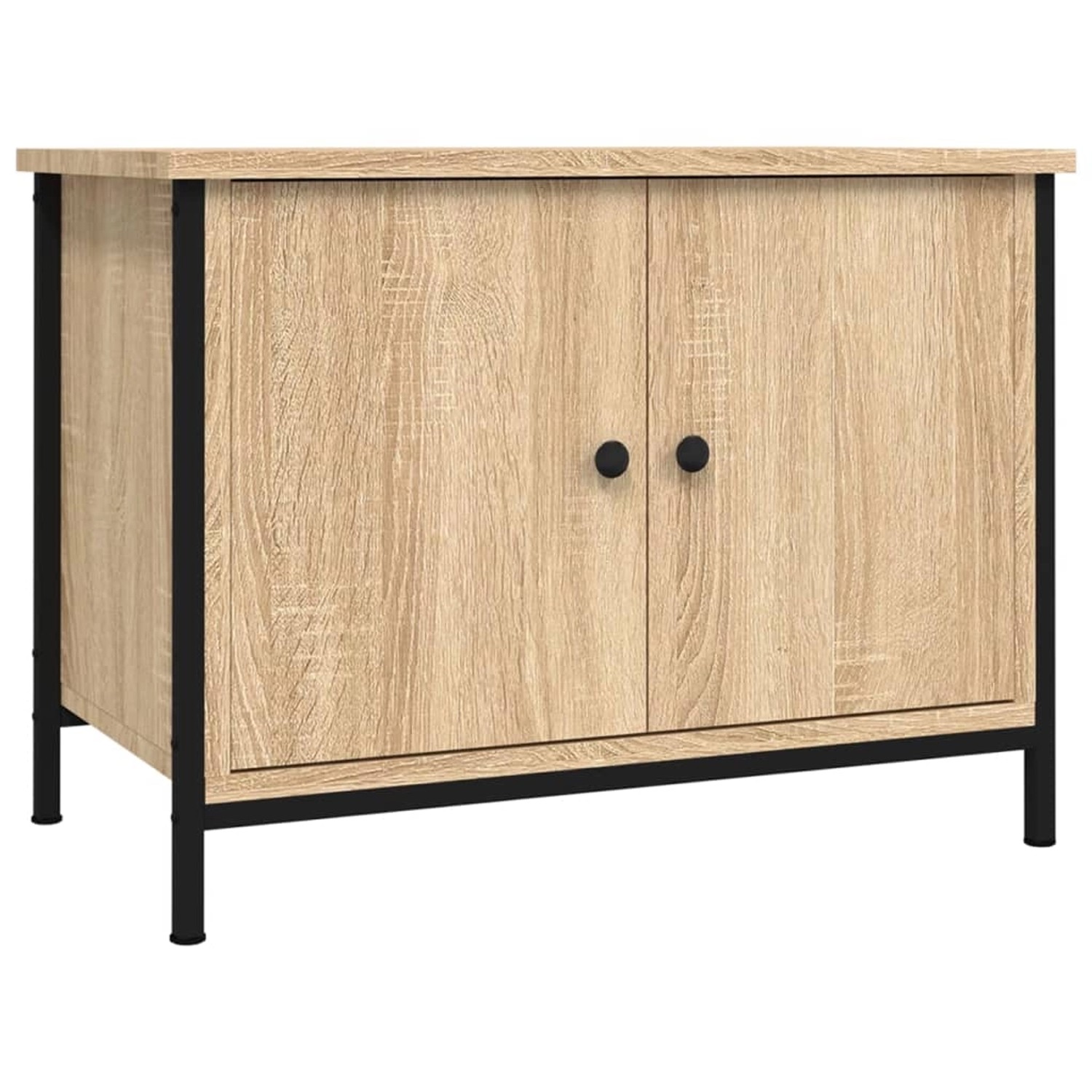 vidaXL TV-Schrank mit Türen Sonoma-Eiche 60 x 35 x 45 cm Holzwerkstoff 826296