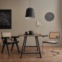 ECD Germany Tischbeine A-Form, 70x72cm, Anthrazit, Industriedesign für Esstisch.