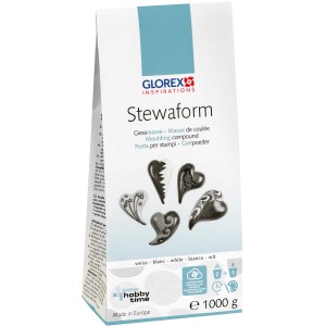 Packung Stewaform Gießmasse, 1 kg, für Modellierzubehör. Weiße Gießmasse für detailgenaue Abformungen.