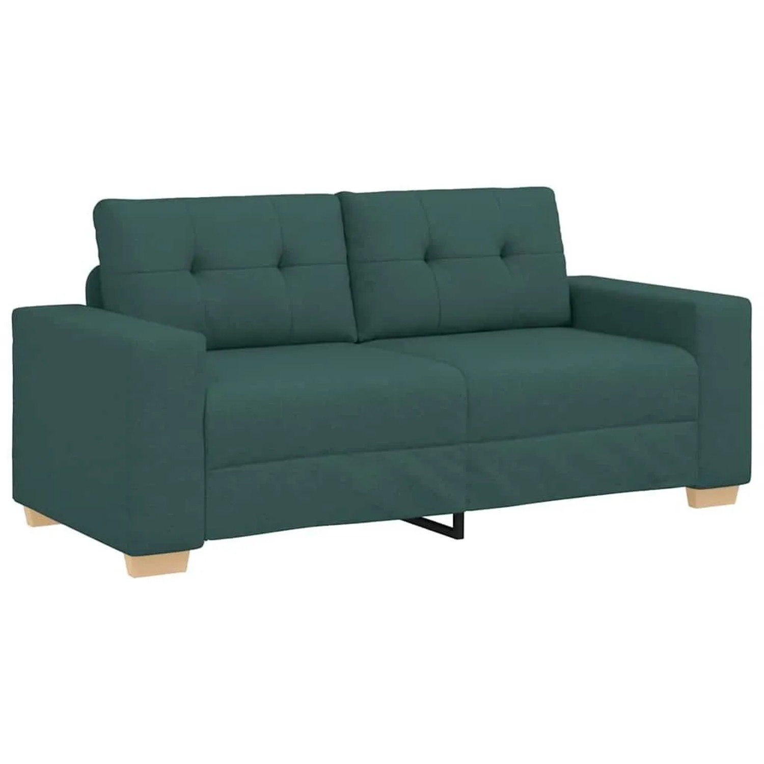 vidaXL Loveseat-Sofa Dunkelgrün 180x77x82 cm Stoff 4105083
