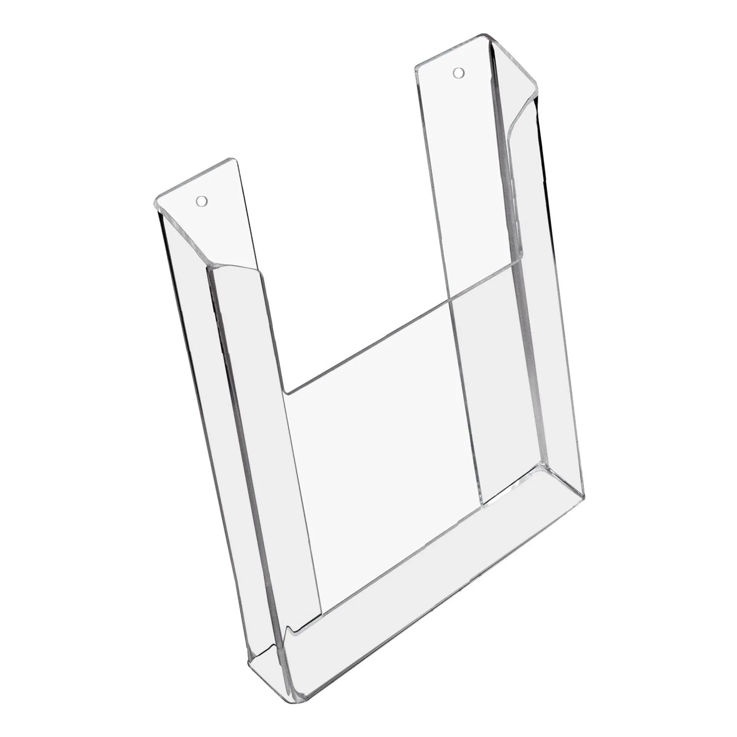 HMF 46843 Wand Prospekthalter DIN A4 Hochformat 22 x 31 x 4 cm Transparent