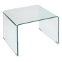 Transparenter Glas-Nachttisch Suzana, 50 cm, mit abgerundeten Kanten und modernem Design.